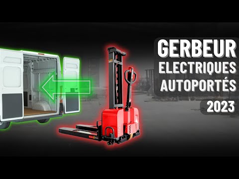Vidéo présentation d'un Photo d'un Gerbeur Electrique Embarqué 1000 kg.